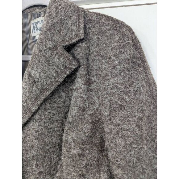 People Like Frank Blazer women's size Large brown alpaca wool blend career - Picture 2 of 6